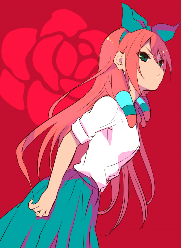 flower, green_eyes, hair_ribbon, hair_tubes, inazuma_eleven, inazuma_eleven_(series), inazuma_eleven_go, long_hair