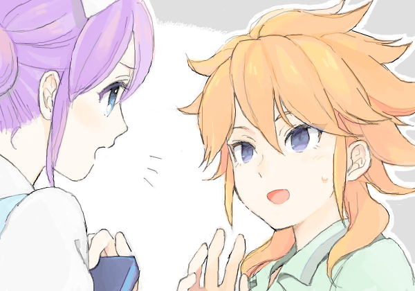 1girl, amemiya_taiyou, blue_eyes, face, hirosuke, inazuma_eleven, inazuma_eleven_(series), inazuma_eleven_go