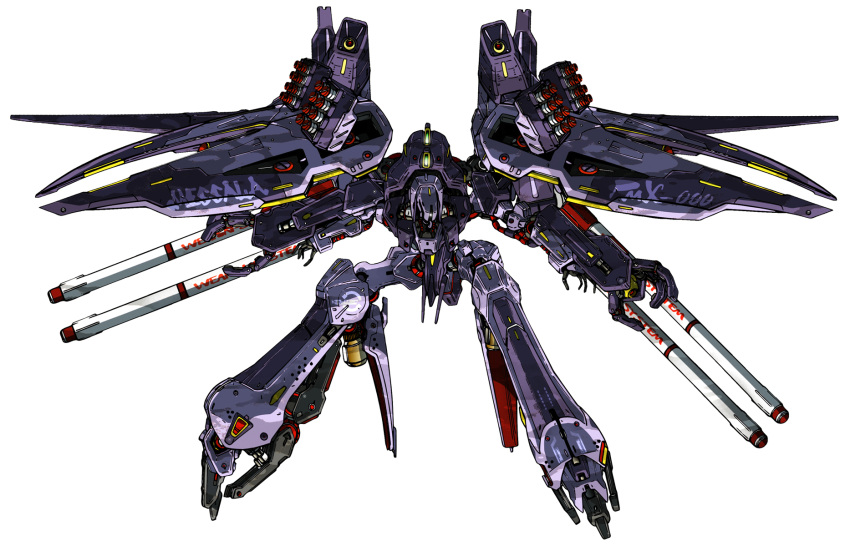 highres, mecha, messala, missile, ningen_plamo, no_humans, simple_background, solo