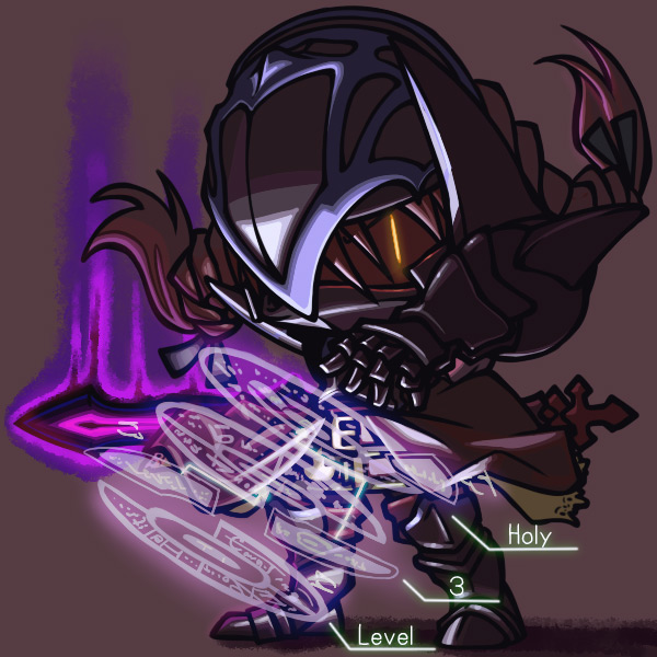 bad_id, braid, dark_knight_(fft), energy, final_fantasy, final_fantasy_tactics, glowing, glowing_eyes