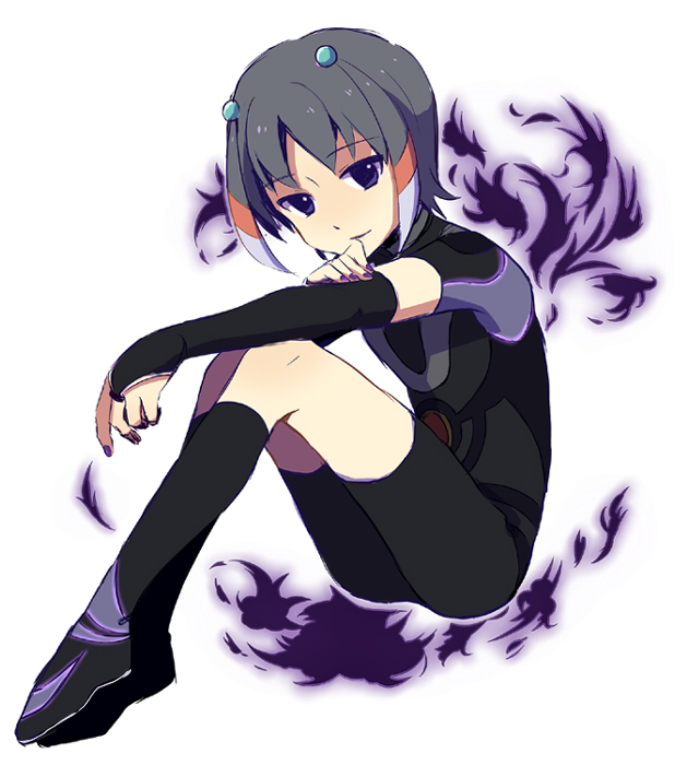 ancient_dark, androgynous, beroperone, black_eyes, black_hair, bodysuit, hair_ornament, inazuma_eleven