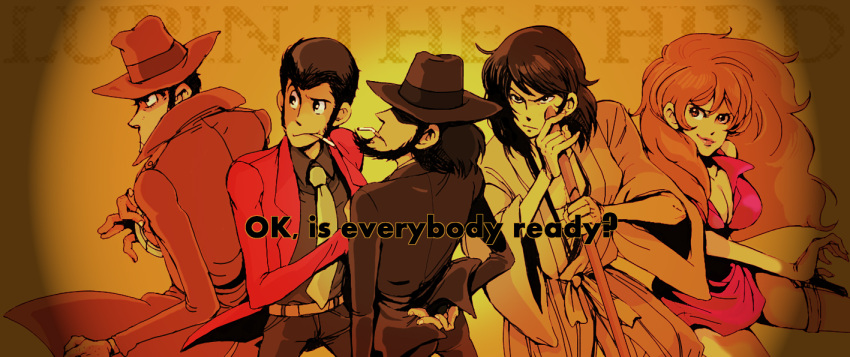 4boys, arsene_lupin_iii, beard, cigarette, cuffs, emiko, english, facial_hair