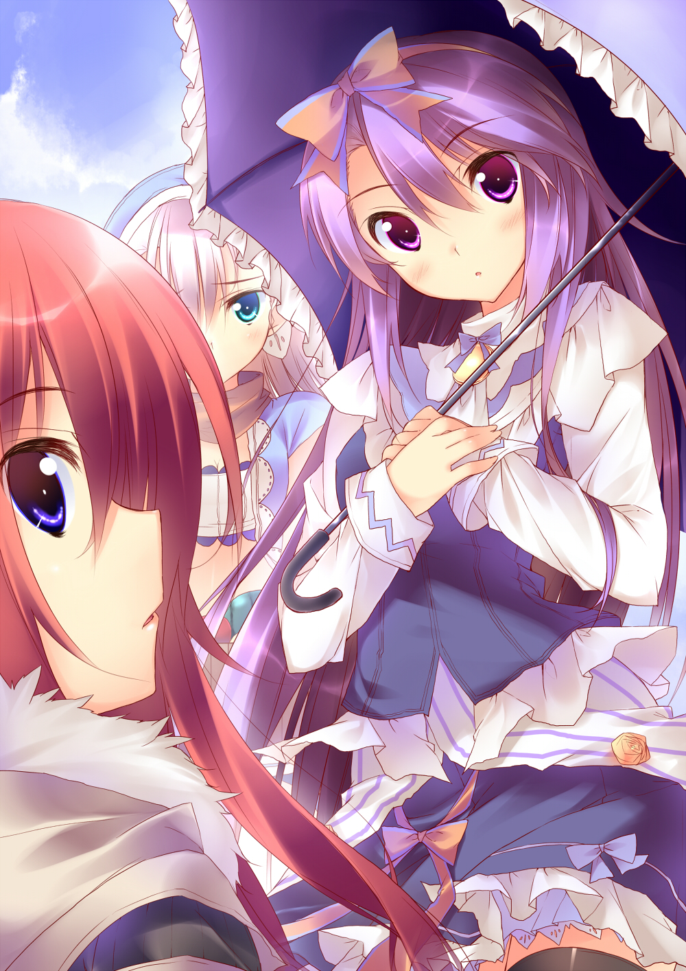 aqua_eyes, blue_eyes, dress, highres, karin_(rune_factory), karina_(rune_factory_3), kuwashima_rein, long_hair