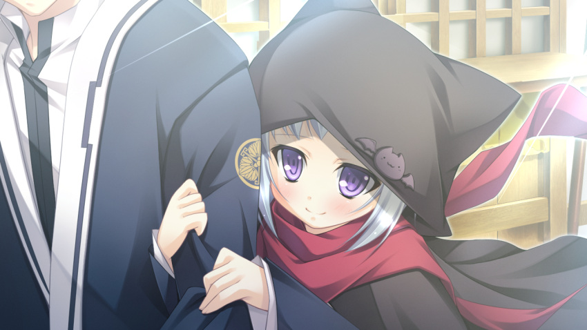 appare!_tenka_gomen, bat, game_cg, katagiri_hinata, purple_eyes, smile, tagme