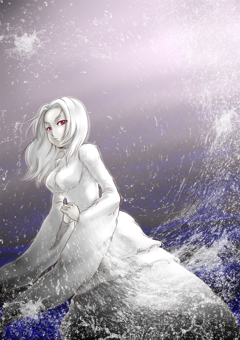 crossbreed_priscilla, dark_souls, fur, hands_clasped, long_hair, nunja_sensei, priscilla_the_crossbreed, red_eyes