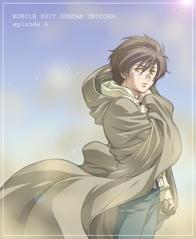 banagher_links, cloak, desert, gundam, gundam_unicorn, hoodie, jacket, jeans, male, redpipin, short_hair, solo