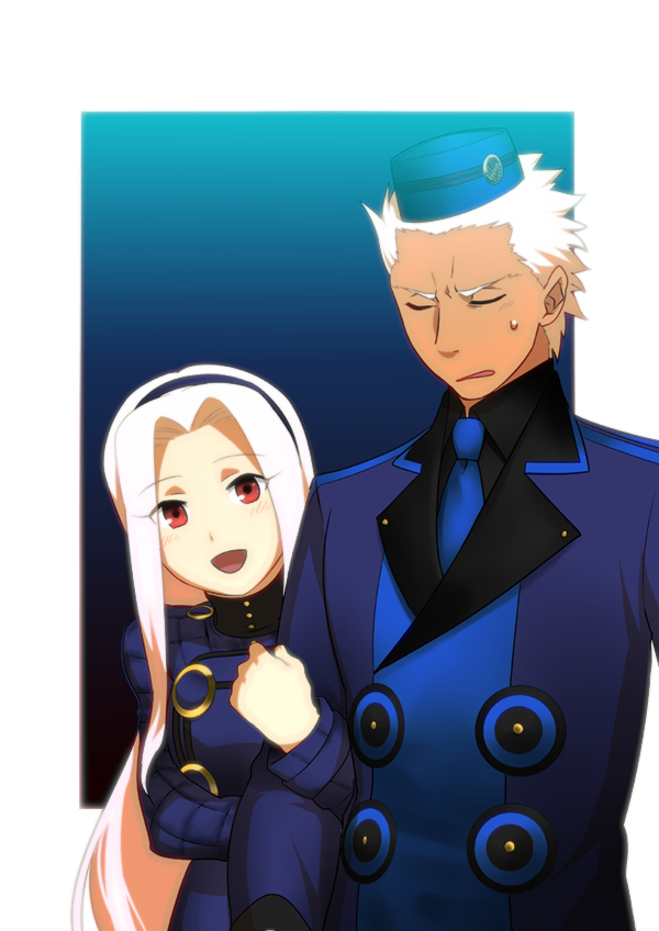 bad_id, cosplay, crossover, dark_skin, fate/stay_night, fate/zero, fate_(series), hat