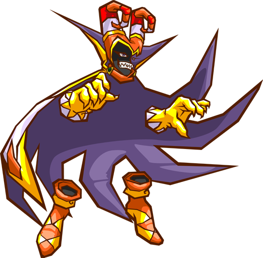 blue_eyes, cape, gloves, grin, invisible, jackle, jester_hat, mantle