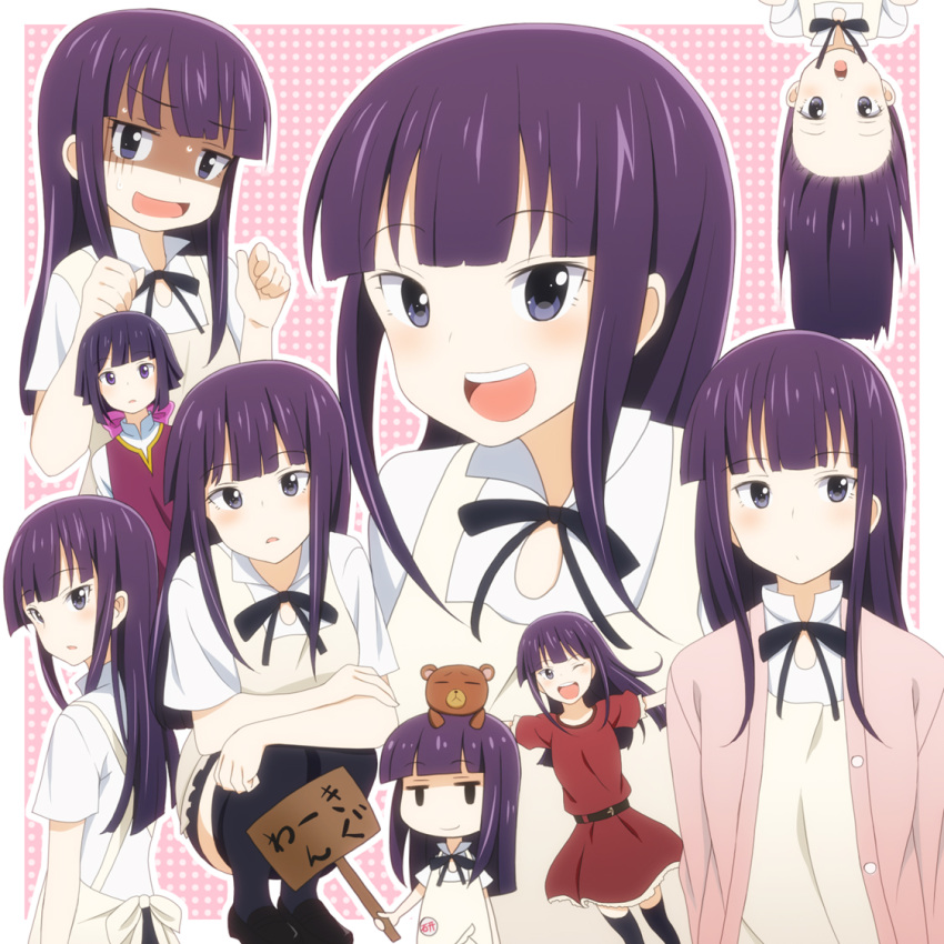 apron, character_sheet, chibi, cosplay, daisy_(working!!), dress, gundam, gundam_age