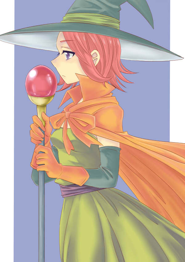 dragon_quest, dragon_quest_iii, dress, elbow_gloves, gloves, hat, kumikouj, mage_(dq3)