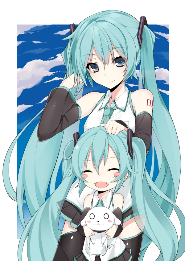 :3, :d, ^_^, aqua_hair, blue_eyes, blush_stickers, chibi_miku, closed_eyes
