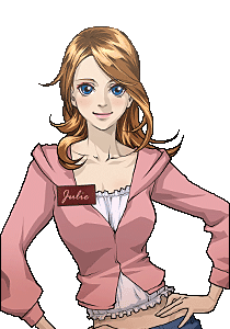 blue_eyes, blush, brunette, gaia_online, julie, name_tag, smile