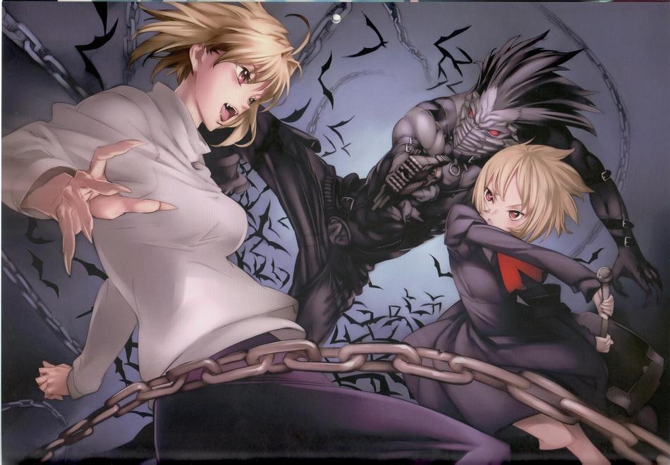 bat, chain, chains, character_request, crossover, hammer, moura, nishieda