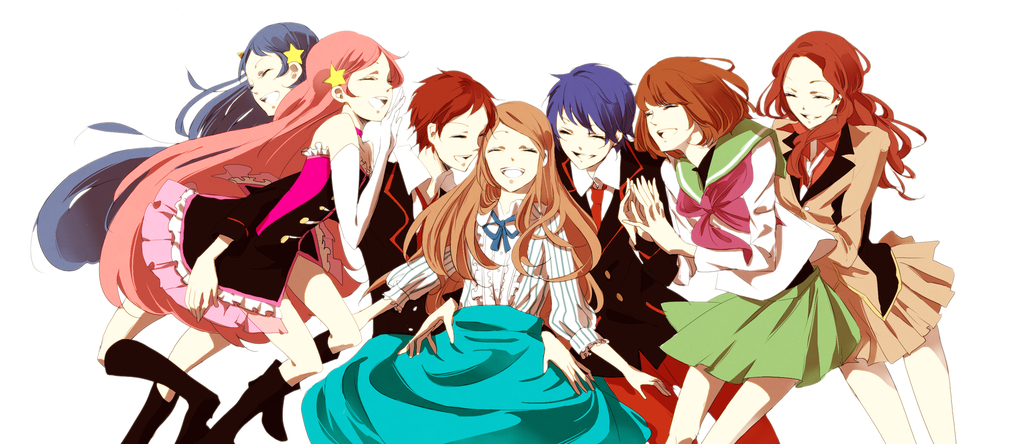 blue_hair, bob_cut, brown_hair, double-h_(mawaru_penguindrum), isora_hibari, long_hair, long_skirt, matennrou