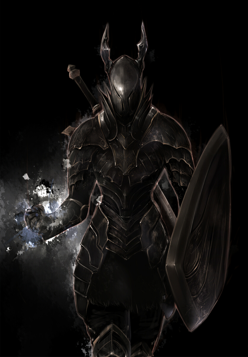bad_id, black_knight_(dark_souls), co2, dark_souls, full_armor, helmet, highres, horns