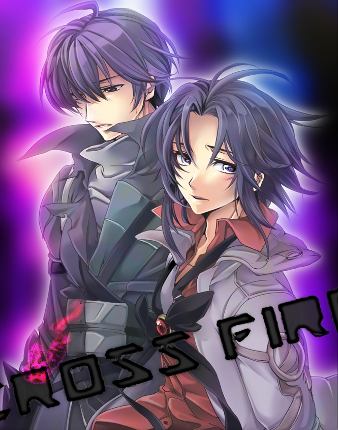 ahoge, black_eyes, black_hair, coat, felius_arwin, levin_brenton, male, merii