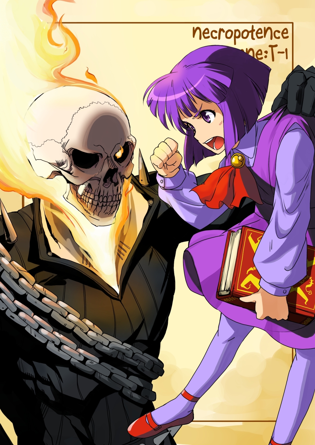 1girl, :o, alice_(asura_blade), angry, asura_blade, bob_cut, book, carrying