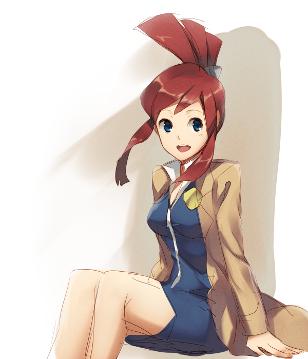 belted, belted_dress, blue_eyes, capcom, clasped_dress, constrained_dress, cramped_dress, formal