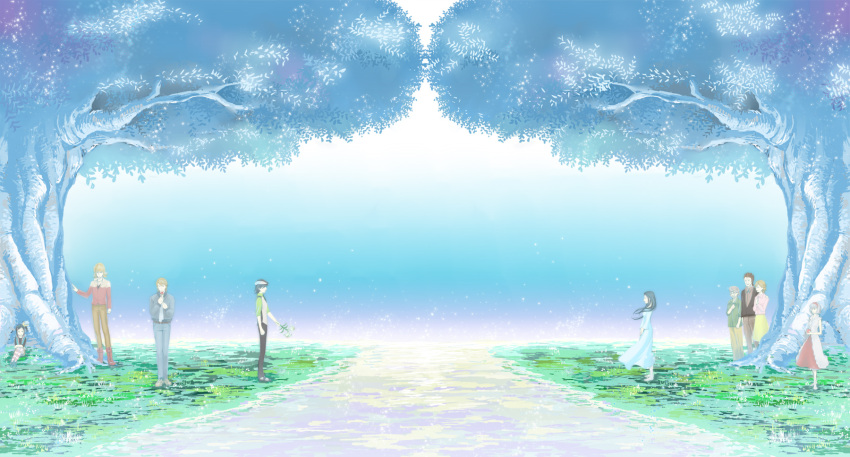 amamiya_tomoe, barnaby_brooks_sr, cis_(tiger_&amp;_bunny), couple, emily_brooks, family, ghost, highres