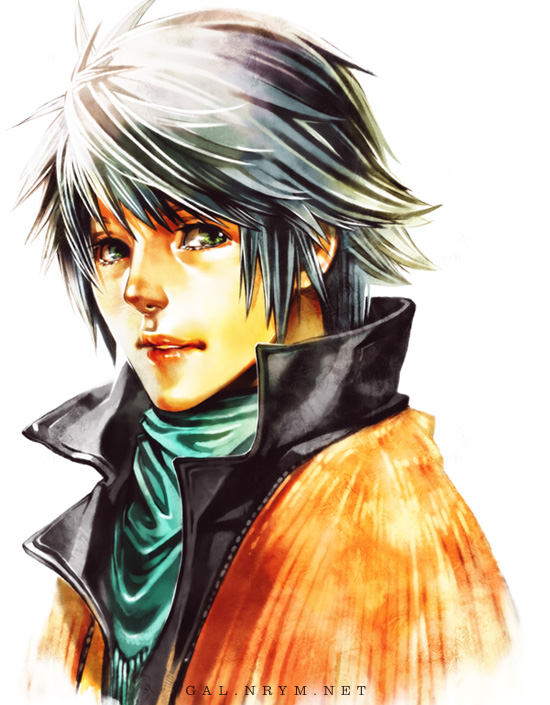 final_fantasy_xiii, green_eyes, hope_estheim, narayamanta, silver_hair