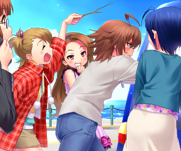 4girls, akizuki_ritsuko, amagase_touma, futami_ami, idolmaster, idolmaster_2, long_hair, minase_iori