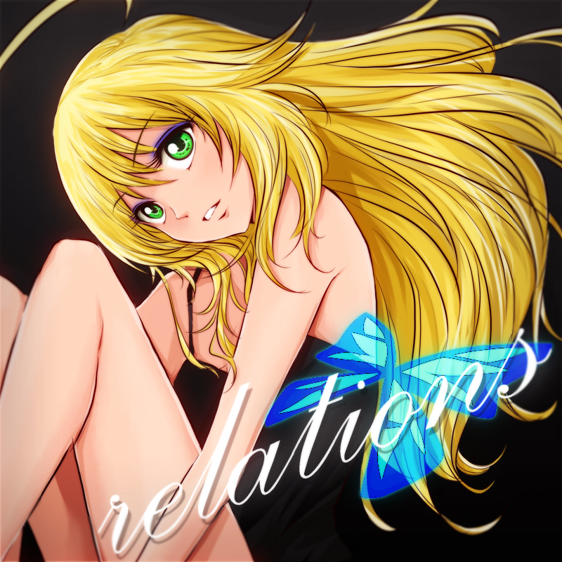 black_dress, blonde_hair, butterfly, dress, eyeshadow, green_eyes, hoshii_miki, idolmaster