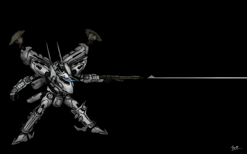armored_core, armored_core:_for_answer, gun, line_ark, missile_launcher, rifle, white_glint