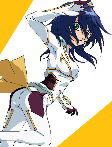 bakugan, bakugan_battle_brawlers, blue_hair, fabia_sheen, green_eyes, solo, uniform