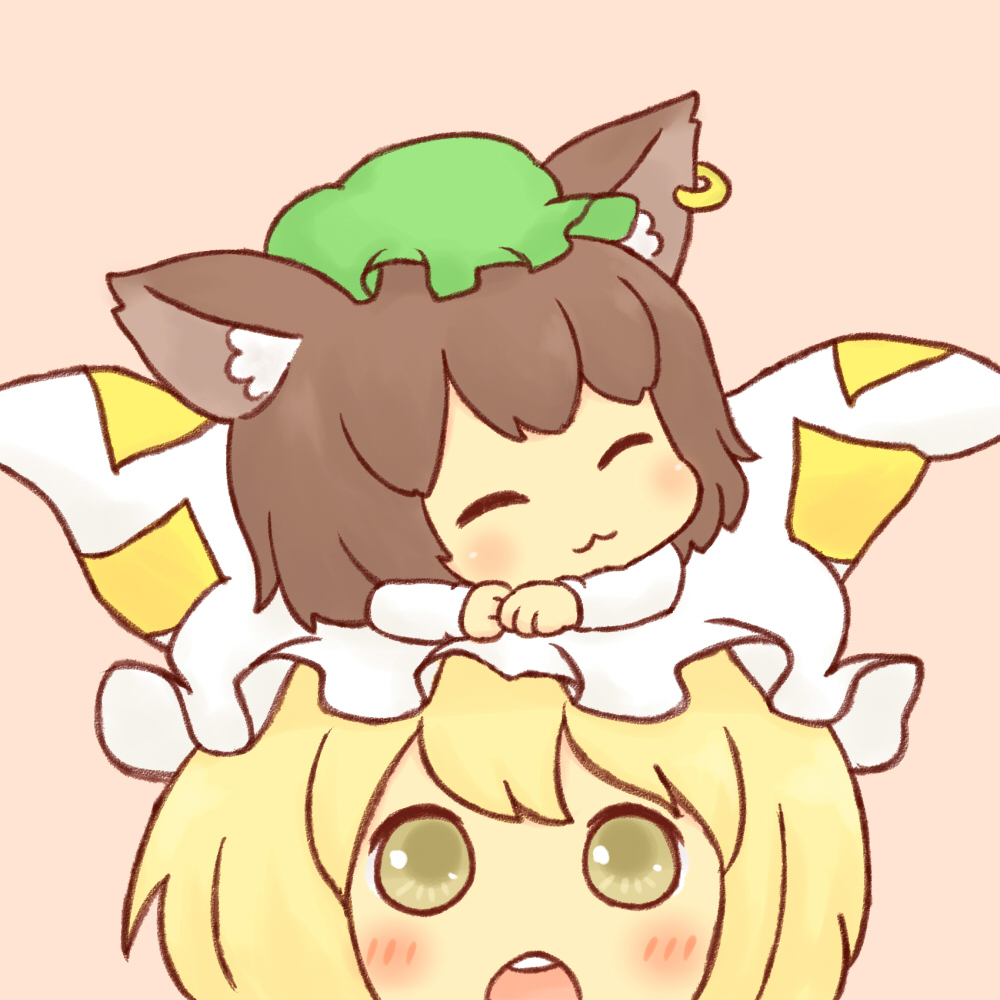 :3, ^_^, ^w^, animal_ears, batta_(ijigen_debris), blonde_hair, blush, cat_ears