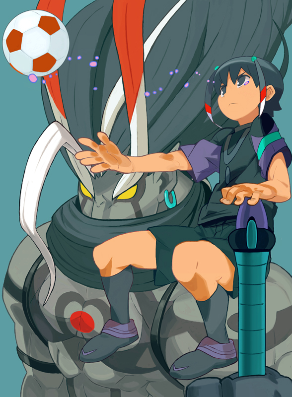 ball, black_eyes, black_hair, dark_exodus, hair_ornament, inazuma_eleven, inazuma_eleven_(series), inazuma_eleven_go