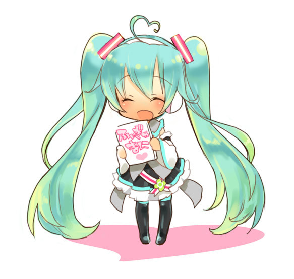 ahoge, chibi, closed_eyes, detached_sleeves, eyes_closed, green_hair, hatsune_miku, jun_(spitfire)