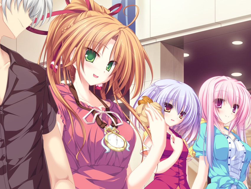 77, food, game_cg, hoshiba_sora, mikagami_mamizu, tenmaso, tsuneha_aki, tsuneha_miki
