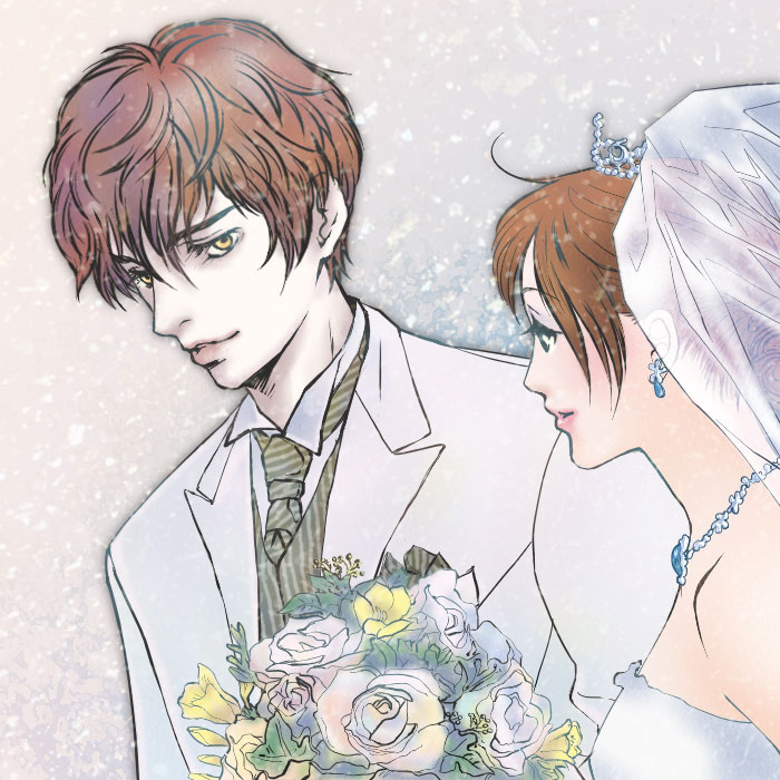 bella_swan, bouquet, brown_hair, edward_cullen, flower, jewelry, necklace, necktie
