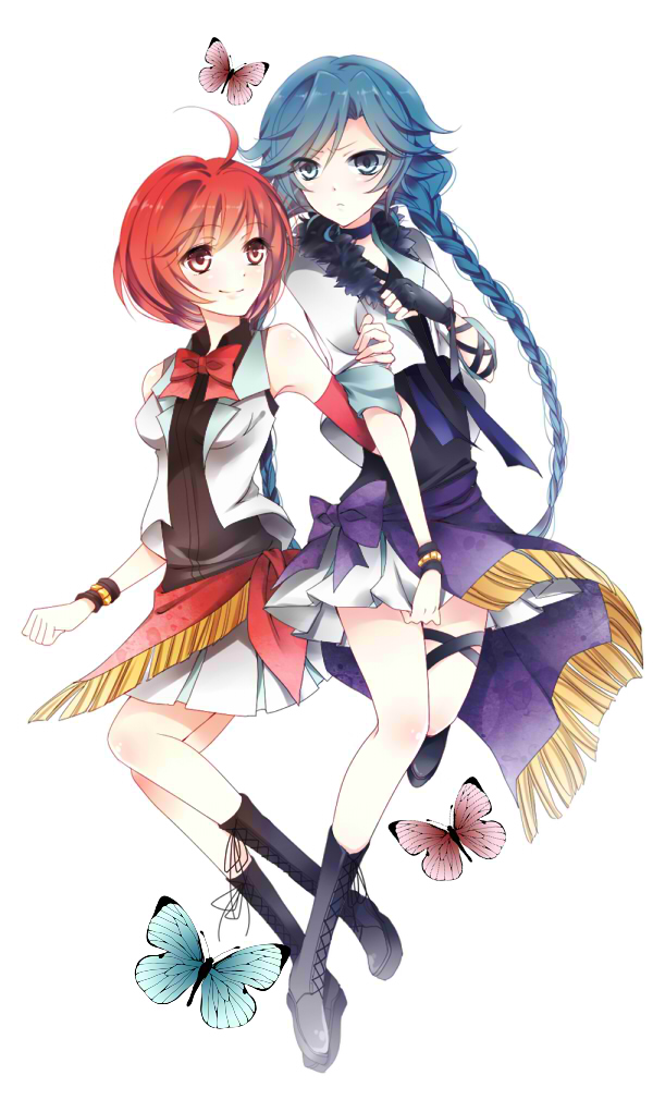 ayumaru_(art_of_life), bad_id, genderswap, ichinose_tokiya, ittoki_otoya, multiple_girls, uta_no_prince-sama, x1213hide
