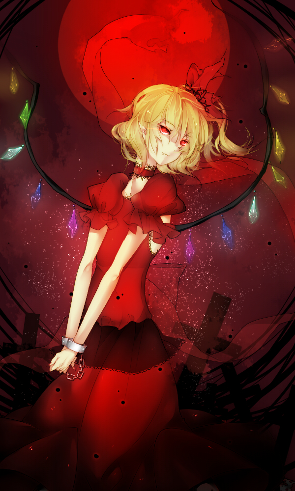aymmogh, bad_id, blonde_hair, chain, chains, cross, cuffs, dress