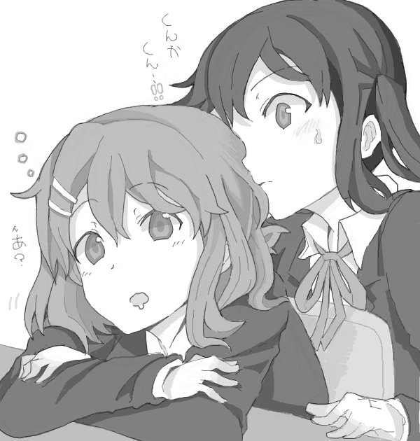 crossed_arms, drawr, drooling, hair_ornament, hairclip, hirasawa_yui, k-on!, kousuke102
