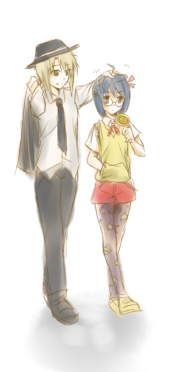 androgynous, highres, katawa_shoujo, pantyhose, raide, reverse_trap, satou_akira, tomboy