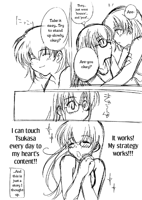 .hack//sign, 2girls, blush, breasts, comic, english, glasses, hard_translated