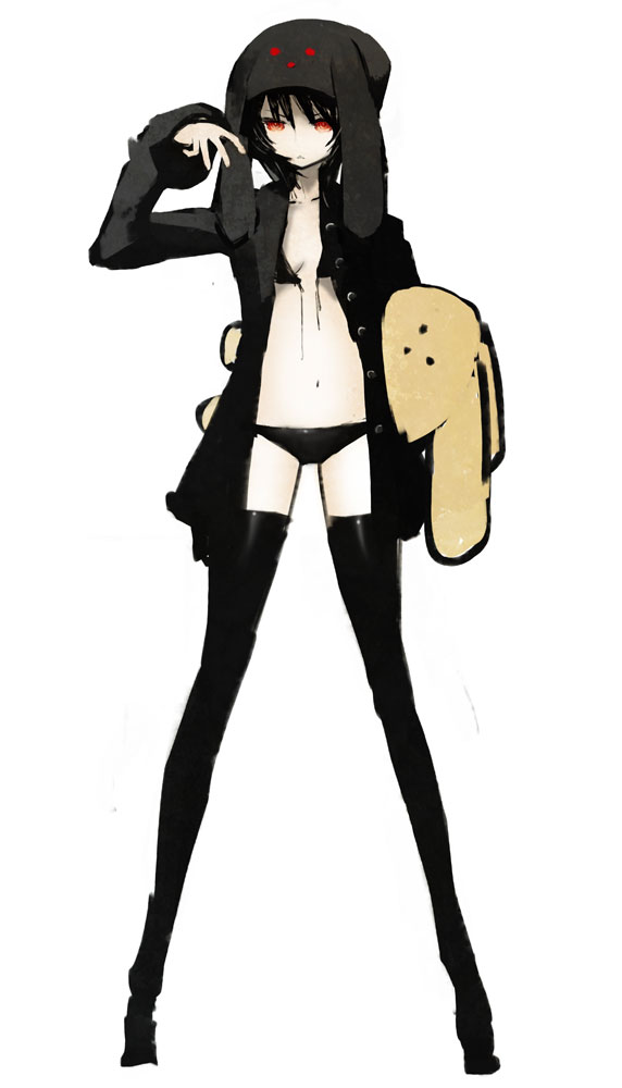 black_panties, bottomless, bra, coat, darth_wooser, hoodie, huke, jacket