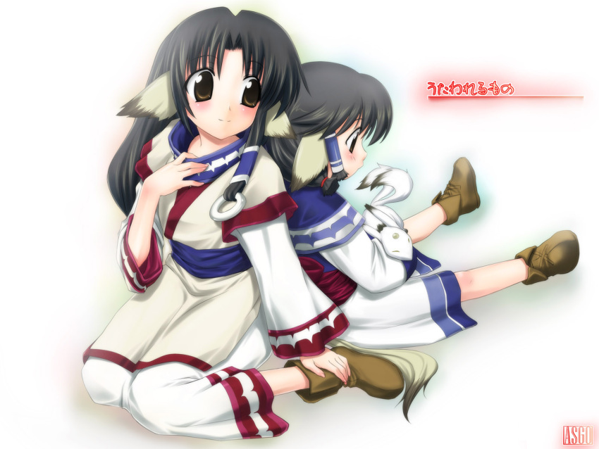 aruru, aruruw, blush, dog_ears, eruru, eruruw, highres, japanese_clothes, utawareru_mono, utawarerumono, zanzi