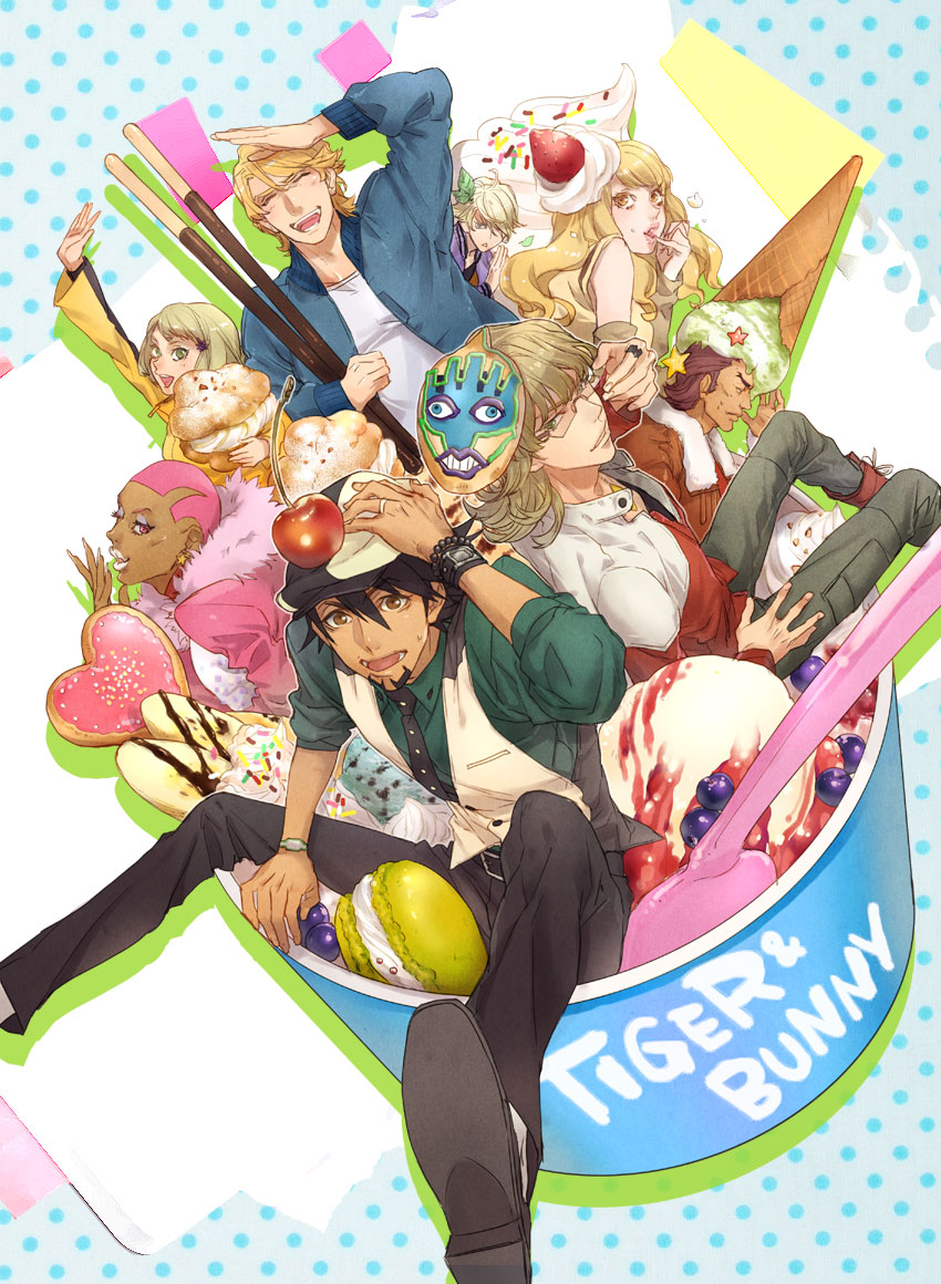 6+boys, antonio_lopez, barnaby_brooks_jr, blueberry, cabbie_hat, candy, cherry, cookie