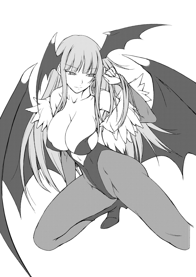 amei_sumeru, armpit, ass, bat_wings, boots, breasts, bursting_breasts, capcom