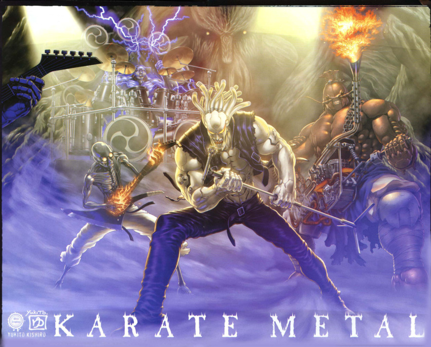 belt, binding, cyberpunk, cyborg, cyborgs, drum, electricity, fire