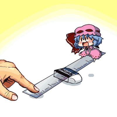 :3, :d, animated, animated_gif, bat_wings, blue_hair, blush, brand_name_imitation