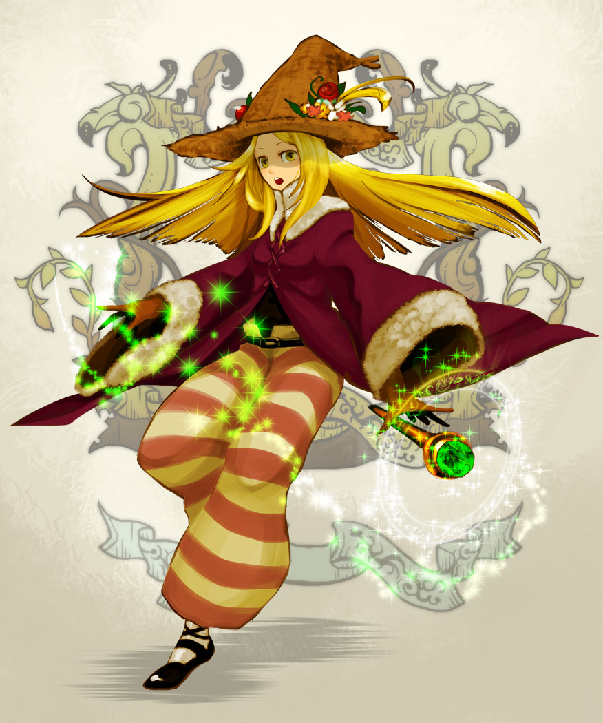 black_mage_(fft), blonde_hair, final_fantasy, final_fantasy_tactics, hat, kuwae, long_hair, robe