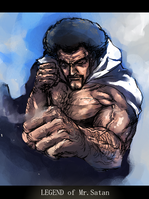 cape, dragon_ball, dragon_ball_z, dragonball, dragonball_z, facial_hair, fighting_stance, gouri_daisuke