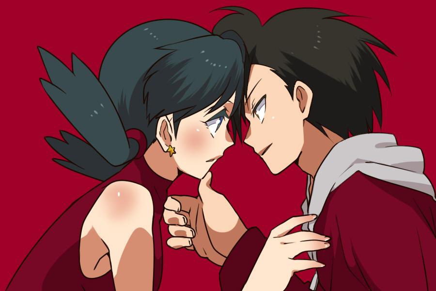 black_hair, crystal_(pokemon), earrings, gold_(pokemon), jewelry, pokemon, pokemon_(game), pokemon_crystal