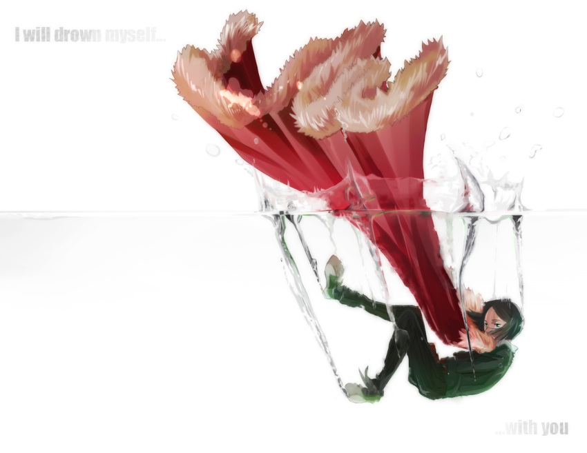 black_hair, cape, falling, fate/zero, fate_(series), green_eyes, komio_(do@ho), maguro