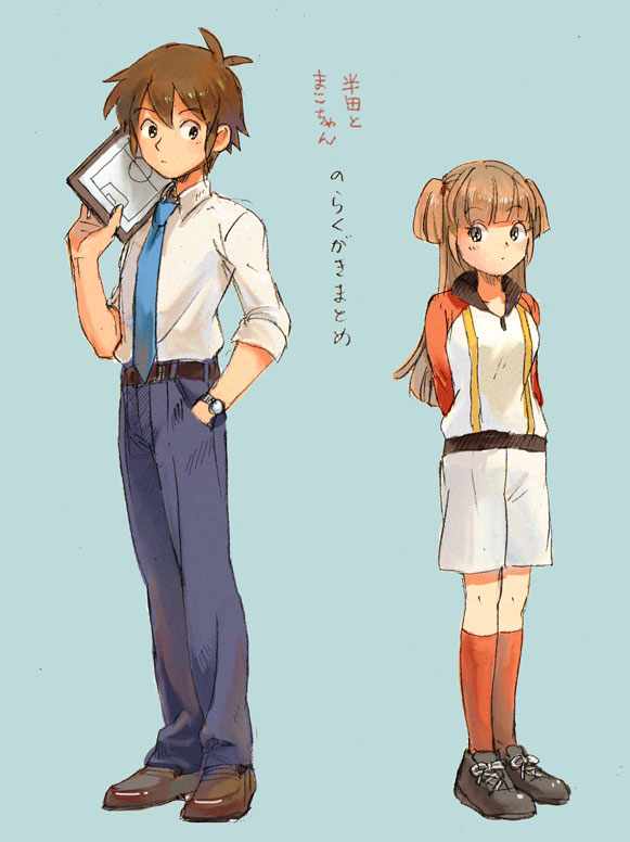 1girl, ahoge, brown_eyes, brown_hair, handa_shin'ichi, handa_shinichi, inazuma_eleven, inazuma_eleven_(series)