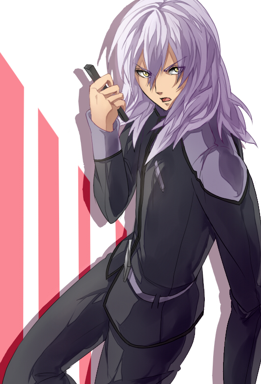 gundam, gundam_age, harold44, long_hair, male, silver_hair, solo, yellow_eyes
